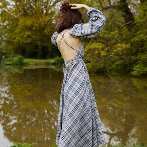 Faith Rowan Rita Dress - purple silk - hand made - 1 of a kind!